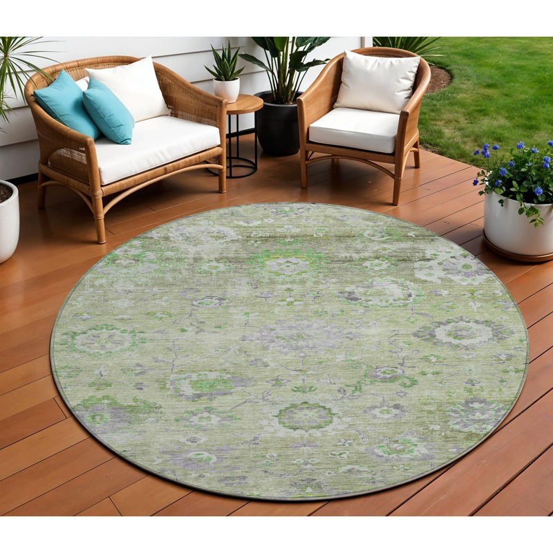 Tapis d'intérieur rond 8 po Mint