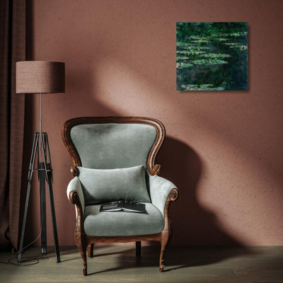 «Waterlilies» par Claude Monet - Art mural sur toile tendue avec châssis