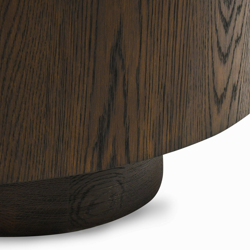 Runa 42" Wood Coffee Table In Coffee Brown , Dark Brown