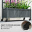 Wood Raised Garden Bed with Trellis