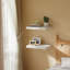 Ensemble de tablettes flottantes robustes en bois massif de 2 à 16 po de largeur x 12 po de profondeur avec supports en L, tablettes en bois pour la décoration intérieure - Blanc