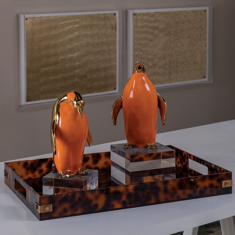 Penguin Objects (Set/2), Orange/Gold