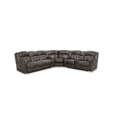 Teandrea Power Reclining Console Sectional - Charcoal