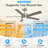 52-inch 5-Blade Ceiling Fan with Light and Remote,DC Motor,Adjustable LED Light for Indoor & Covered Outdoor Use-1210603248