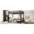 Full Over Black Metal Bunk Bed, Lower Can Be Pulled Out For Parent - Games, Top With Guardrail Pulls In Three Sections, Comfortable And Safe Bedroom Sleep-1113295095