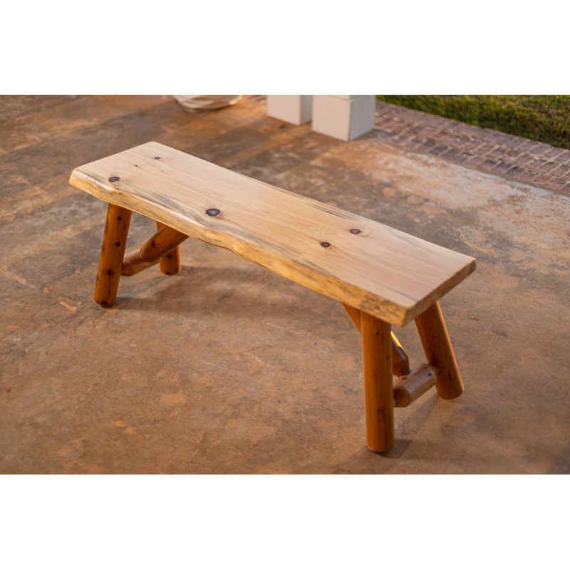 Banc en bois massif Emra
