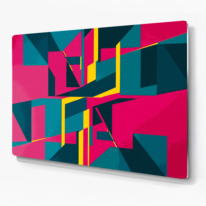 Art mural en métal Hard Edge 85, H 11 po x l 14 po