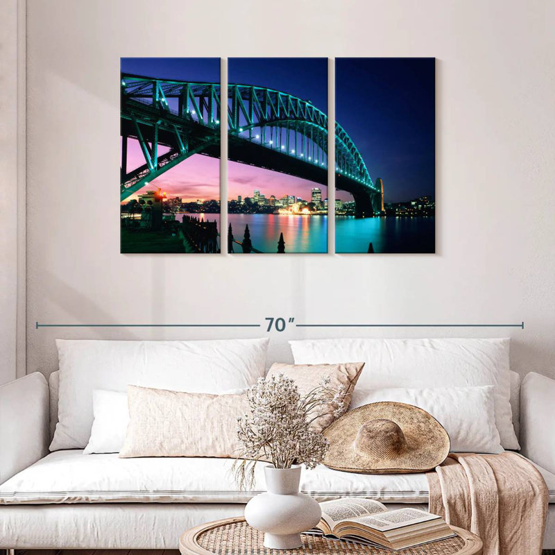 Nicci Sydney Harbour Bridge de nuit, H 24 po x l 38 po