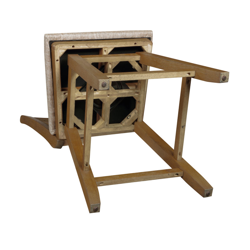 Tabouret de bar pivotant Renetta, Cappuccino, No Upholstery, Tabouret de comptoir (siège d'une hauteur de 24 p