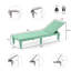 Ensemble de chaise longue d'extérieur en polyrésine imperméable, légère et réglable Nestl-128761120-129759895