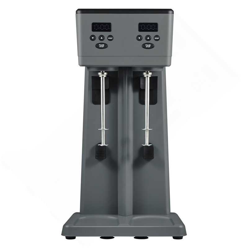 Milkshake Maker, 375W X 2 Electric Milkshake Machine, Commercial Double Heads Drink Mixer Blender, LED Intelligent Microswitch, 3-Speed Milkshake Mixer With 2 X 820 Ml Stainless Steel Cups