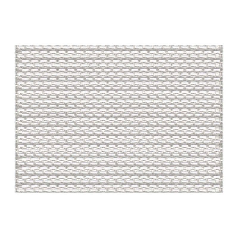 Napperon Sparkles Home Park Avenue | Strass en verre et décorations en cristal | Rectangle 18 po x 13 po, Argent argent