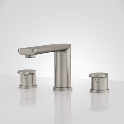 Tub Faucet with 360° Swivel Spout, 2-Handle Tub Filler Ceramic Valve, Deck-Mount Roman Brushed Nickel Bathtub Faucet Set