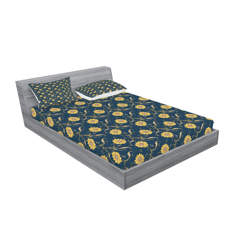 Drap-housse et coussin décoratif Ambesonne, Ensemble de draps pour très grand lit californien