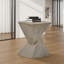 Table d'appoint sculpturale en forme de sablier, MGO résistant aux intempéries, utilisation intérieure / extérieure-774348088-774348091