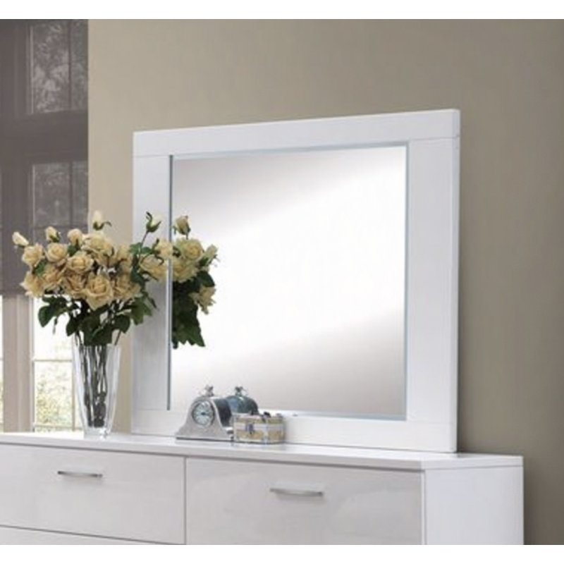 Lorimar White Finish Mirror