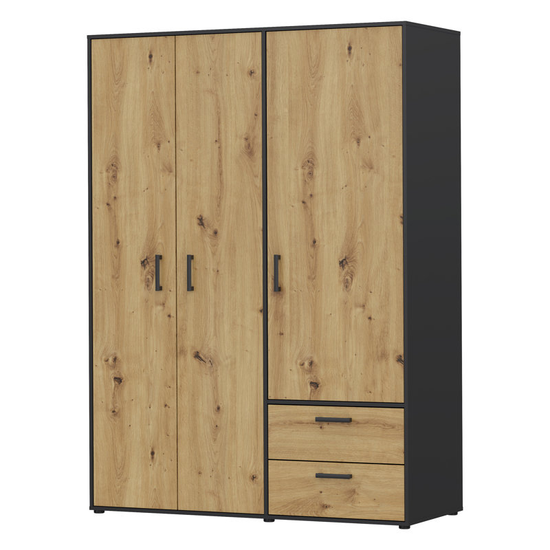 Taneem 3 Door Manufactured Wood Wardrobe