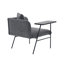 Chaise de loisir rembourrée avec tablette-1909364960