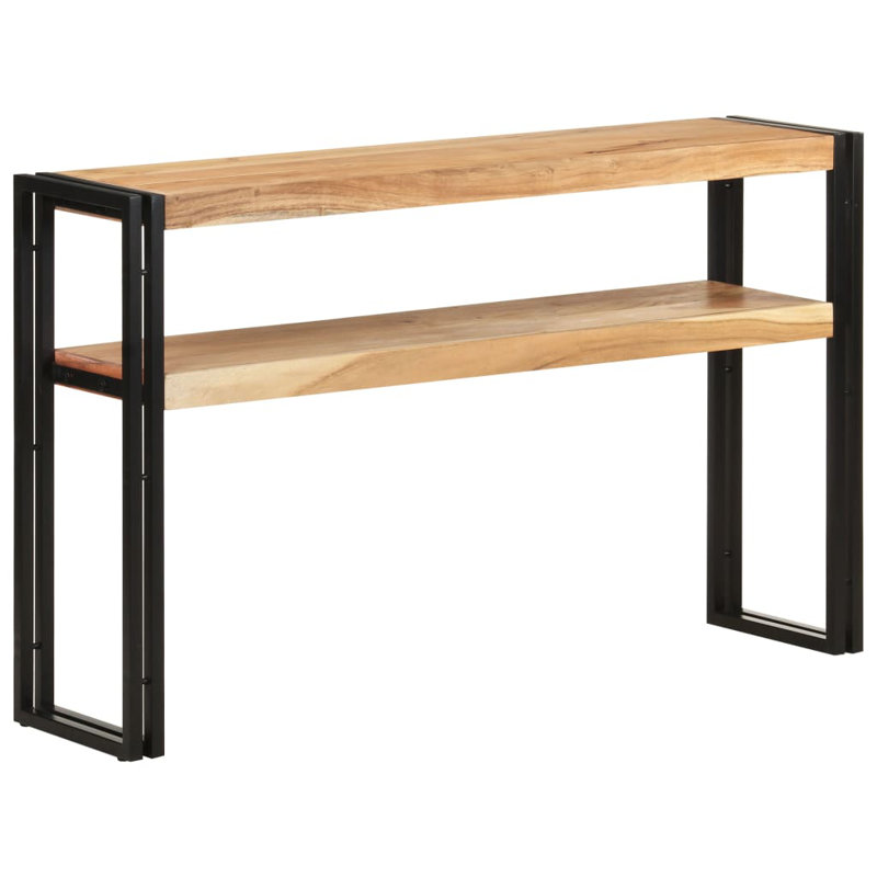 Console Table  Rough Wood, 29.53" H x 47.24" W x 11.81" D, Brown