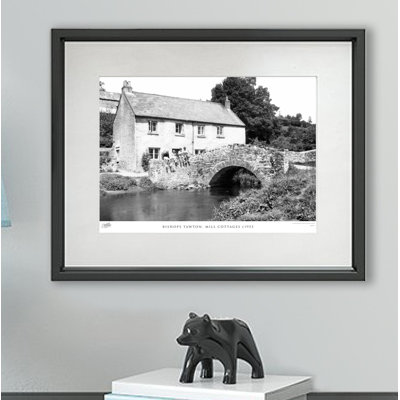 Bishops Tawton, Mill Cottages C1955 1 Piece Single Picture Frame Wall Art
