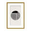 Abstract Minimalist Round by  - Picture Frame Painting on Paper-131292178-131292180-131292190