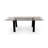 Levante Glass Extendable Table with Wooden Legs-628190400-550550119