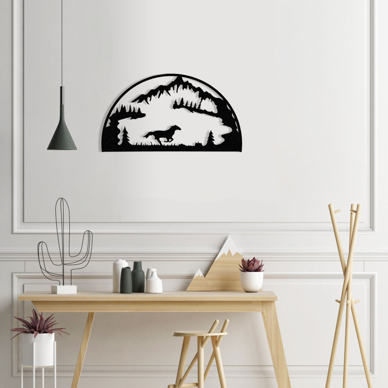Art mural Dugout Creek Designs, Noir martelé