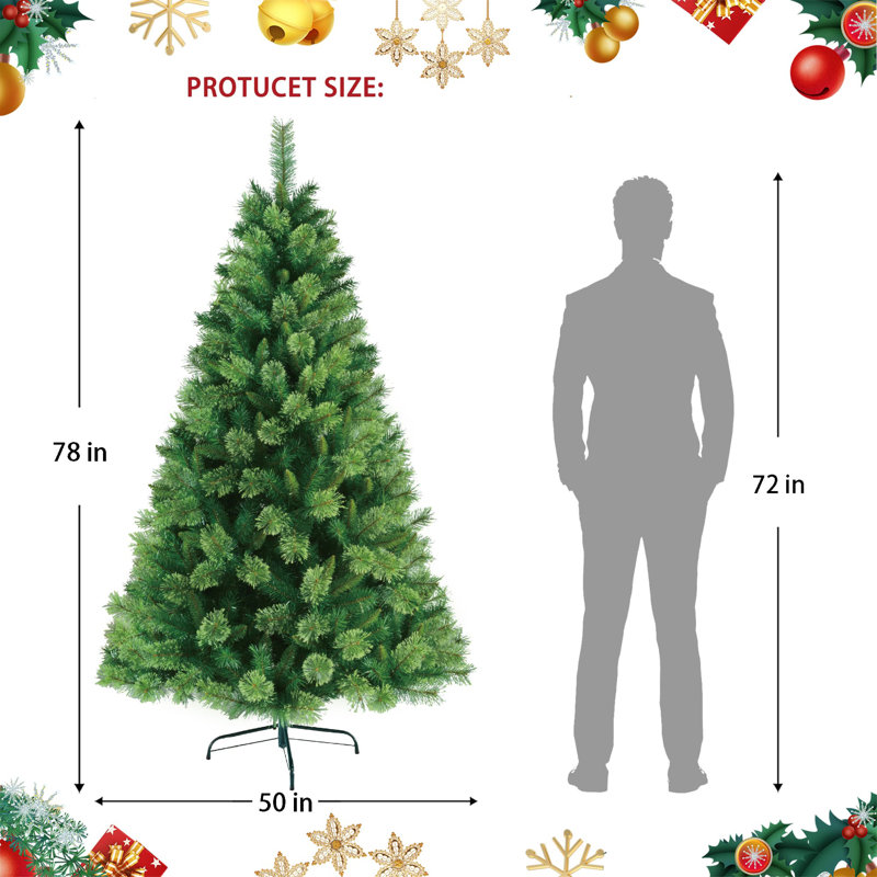 Arbre de Noël artificiel pin vert 6,5 pi