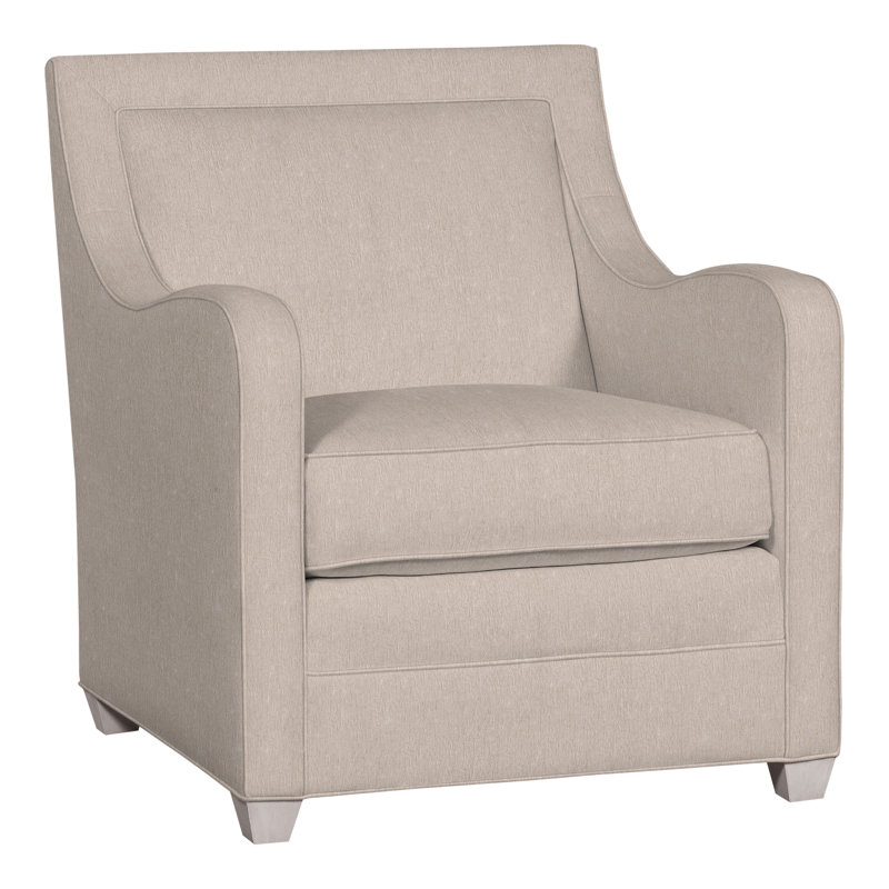 Haden Upholstered Armchair, Dove Gray, Jiggles Fawn