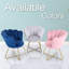 Fauteuil demi-tonneau en velours touffeté de 42,9 cm Tierra-1187279970