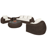 Ojai Outdoor 4 - Piece Conversation Set