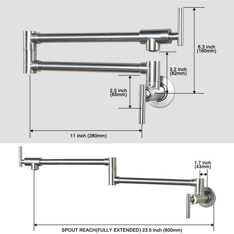 Naiyafly Kitchen Faucet, Brushed Nickel