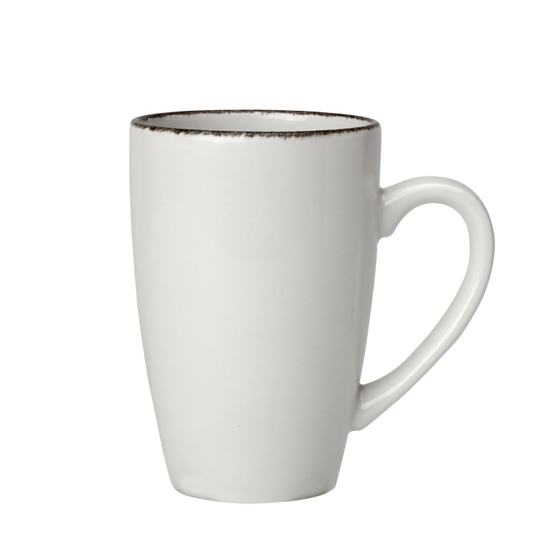 Grande tasse de trempe brune, 16, Blanc