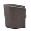 Fauteuil demi-tonneau pivotant en similicuir-1417145905