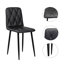 Ensemble de 4 chaises de salle à manger, chaises de cuisine modernes, chaise rembourrée avec pieds en métal