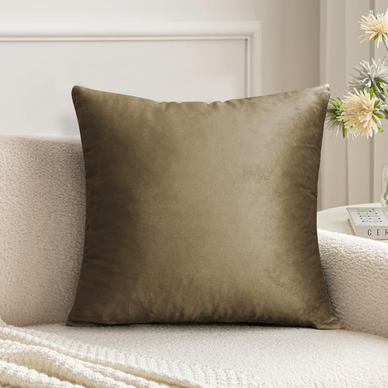 Balmers Square Pillow Cover, Coffee