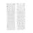 Wood Handmade Intricately Carved Arabesque Floral White Wall Decor Set