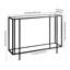 Ismir Glass Top Console Table-715275810