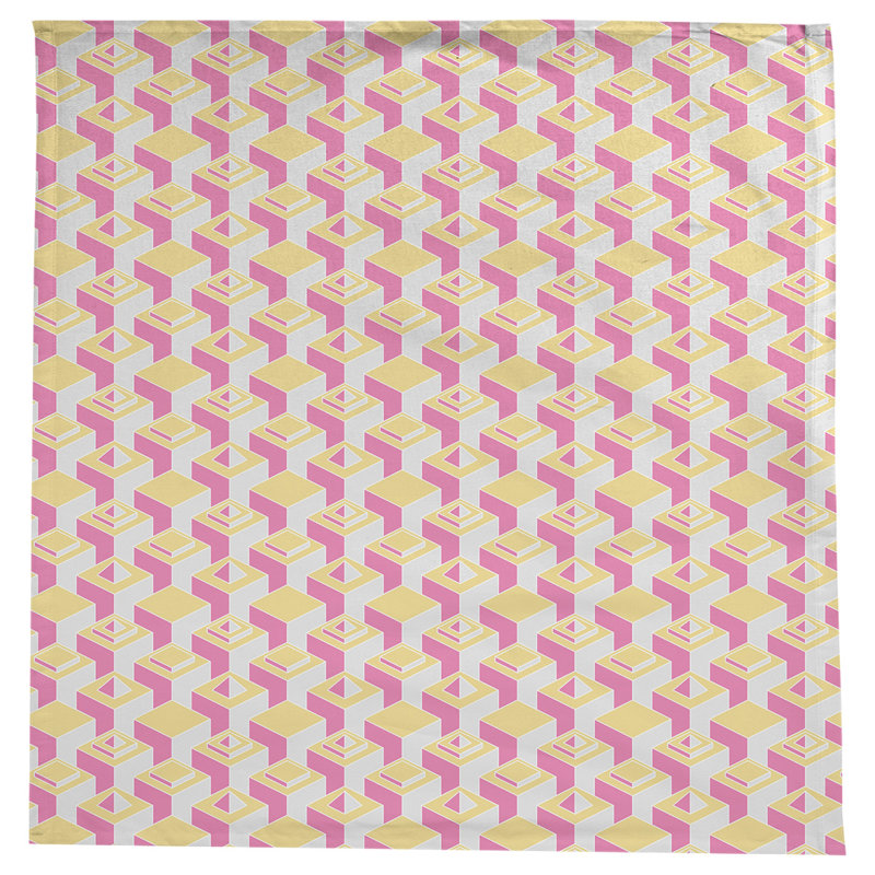 Nappe de gratte-ciels classiques, Jaune / Rose