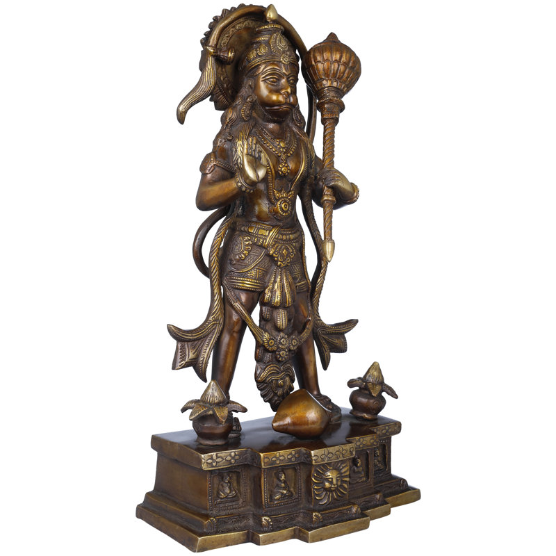 Lord Hanuman 15 po en laiton | Fait à la main