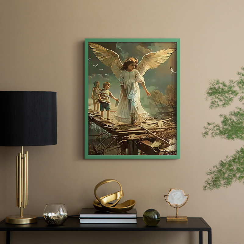 RELIGIOUS Series CDLVI Framed Print - Solid Wood, Vert, H 15 po x l 12 po