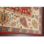 Tapis unique en laine noué à la main nouvel âge de 5 pi 9 po x 9 pi 1 po rouge / beige / bleu