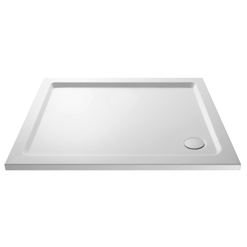 Alie 1200mm 1190mm W x 1900mm H Single Added Framed Shower Door with Clear Glass