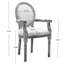 Chaise en bois massif de style français 2, crème. Fabrication robuste avec rembourrage en mousse. Revêtement. Design rétro. Pieds en bois robustes. Rampe élégante. Beige 20,87 po de profondeur, 18,65 de largeur, 32,84 de hauteur.