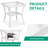 Bay Isle Homeâ„¢ 3-piece Outdoor Conversation Bistro Set, Patio Swivel Glider Rocking Chairs Rattan Furniture Sets W/ 2 White Rattan Chairs, Glass Top Side Table For Porch Backyard, Cushions-546947893