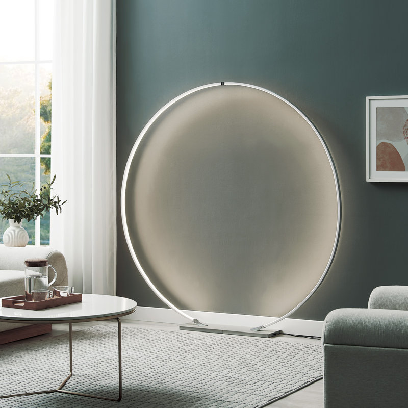 Lampe sur pied à DEL 65 po Artimizia, Argent