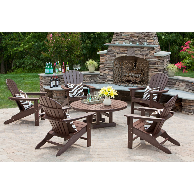 Cape Cod 6-Piece Folding Adirondack Conversation Set