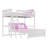 L-Shaped Twin Over Full Bunk Bed-1829320537