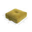 Coussin en microfibre de velours côtelé -977604880