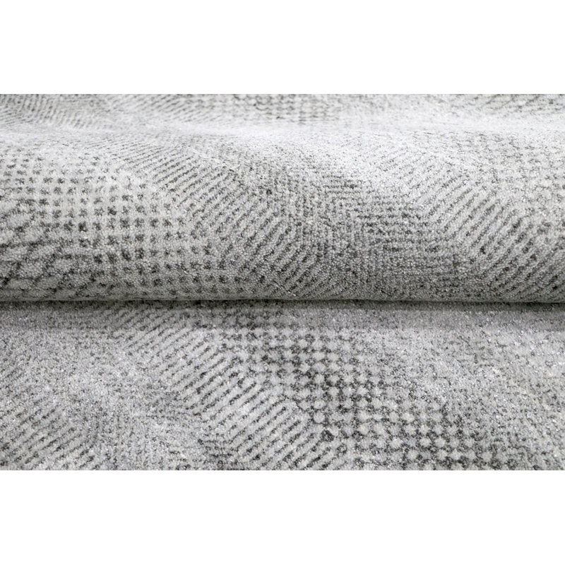Tapis unique noir / argent 8 pi x 10 pi